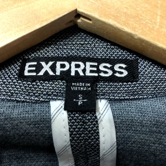 Express Cotton One- Button Blazer - Picture 4 of 4